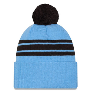 Gorro Unisex con Diseño Geométrico Chevron y Pompón, Negro, Rojo, Blanco, Gris, Gorro de Invierno con Borde, Gorro de Punto Informal para Adultos - Product Image 6
