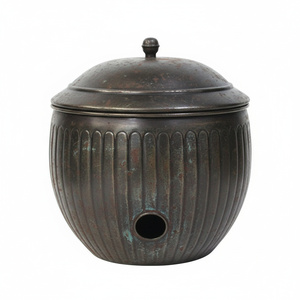 ที่เก็บสายยางรดน้ำสวนเหล็กคุณภาพสูง ดีไซน์ทันสมัย พร้อมผิวสัมผัสแบบ Rustic Patina สำหรับใช้งานกลางแจ้ง ขนาดและสีสามารถปรับแต่งได้ - Product Image 5