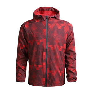 OEM Bulk Order Performance Gym Wear 2 Piece Set Custom Print Sublimation Packable Windbreaker Athletic Running Wear <b>Track</b> <b>Jacket</b> - Product Image 2