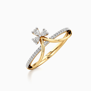 Anillo de lujo elegante con flor de oro rosa cultivada en laboratorio para mujer, joyería de moda nupcial de lujo, oro de 10K, 14K, 18K, plata 925, 935 - Product Image 2