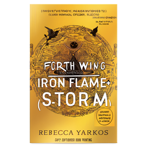 Fourth Wing + Iron Flame + Onyx Storm (3-<b>Book</b> Set) by Author Rebecca Yarros <b>Paperback</b> Custom Softcover <b>Book</b> Printing - Product Image 1