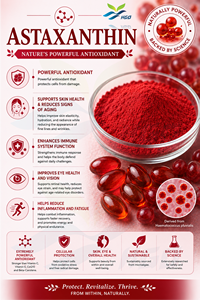 Approvisionnement direct d'usine HGO d'astaxanthine naturelle pure (qualité alimentaire) spécification 1% (nutriments) - Product Image 2