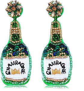 Pendientes de Cuentas Hechos a Mano, Nueva Moda, Diseño de Joyería Bohemia, Pendientes Colgantes con Cuentas de Semillas, para Fiestas, con Perlas Doradas, el Último Regalo para Mujer - Product Image 1