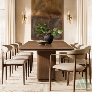 Ready-to-Assemble Waterproof Hotel Manufacturer NEW Brand Modern Wooden <b>Foldable</b> 6-Seater <b>Dining</b> <b>Table</b> Chair Set Vietnam - Product Image 3