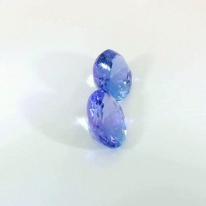 Pierre précieuse naturelle Tanzanite, paire de pierres lâches ovales bleu violacé, pierres précieuses authentiques et rares pour la fabrication de bijoux fins - Product Image 3