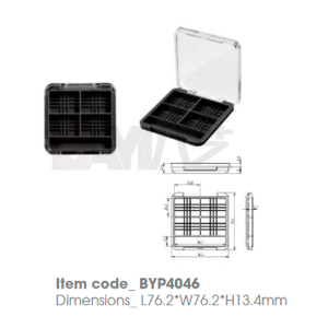 Boîtier compact vide avec couvercle transparent à clapet – Logo personnalisé, marque privée pour correcteur et fard à paupières en poudre - Product Image 1