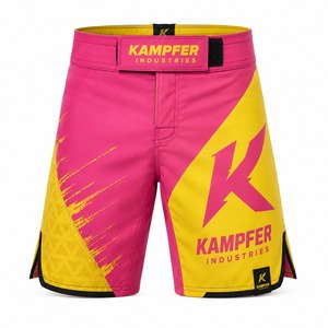 Superior Quality MMA Shorts for Men in Polyester Spandex MMA Shorts Fashion Wear MMA Shorts <b>Stretch</b> Fabric UFC Fight Training - Product Image 1