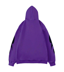 Sweat-shirt à capuche Y2K personnalisé, streetwear surdimensionné, vintage, lavé, imprimé, hip-hop, unisexe - Product Image 2