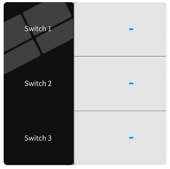 Interruptor de 3 módulos blanco