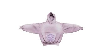 Hoodie sur mesure coupe oversize épaules tombantes coupe carrée broderie vieillie délavage vintage détails strass MOQ 10 - Product Image 6