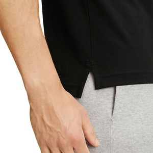 Polo de Piqué de Algodón de Manga Corta para Hombre, Color Negro, Estilo Casual, Tejido Transpirable, Corte Regular - Product Image 3