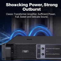 Amplificateur de puissance professionnel FP-300 2 canaux 2x300W 8Ω 2x450W 4Ω pour scène analogique, sonorisation de conférence et amplificateur audio