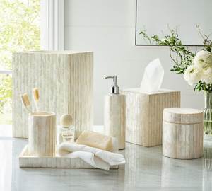 Juego de accesorios de baño antiguos de nácar, hechos a mano, decoración vintage para tocador, colección de lujo premium para el hogar y hoteles - Product Image 6