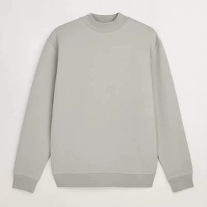 Sudadera de cuello redondo personalizada para hombre 2025, bordada, de forro polar, para invierno, técnica de teñido liso, a la moda para hombre - Product Image 1
