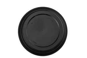 Round Black <b>Plastic</b> <b>Lid</b> For Takeaway Food <b>Container</b> Disposable Minimalist Style 48 oz - Product Image 4