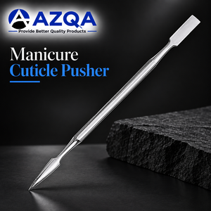 Professional Stainless Steel Double Ended Manicure Cuticle Pusher And Nail <b>Cleaner</b> For Salon And Home Nail Care - Product Image 2