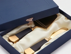 Classic <b>Cheese</b> <b>Knife</b> <b>Set</b> Gold Black Handle Copper Blade Durable Kitchen Tools For <b>Cheese</b> Serving Use And Hotel Use - Product Image 4
