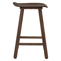 Elegante Taburete y Otomana de Madera Maciza de Nogal Contemporáneo y Duradero para Dormitorio, Hotel, Apartamento, Barra de Desayunos