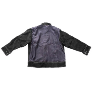 Vêtements de soudeur industriels en cuir robuste, veste de travail en cuir de vachette pleine fleur de haute qualité avec logo, 100 % polyester - Product Image 5