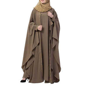 Abaya Elegante para Mujer, Tallas Grandes, Color Personalizado, Secado Rápido, Transpirable, Vestido Largo Islámico, Servicios OEM, Primavera, Alta Calidad, Oferta - Product Image 6
