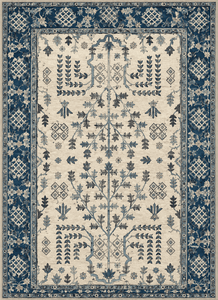 Tapis en laine oriental traditionnel pour salon, chambre, hôtel et villa, tapis persan géométrique bleu noué, tapis d'intérieur oriental - Product Image 2