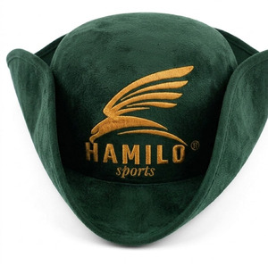Chapeau de cowboy français en feutre de laine de haute qualité 2026 pour hommes, noir, tricorne triangulaire, chapeau de garde d'honneur Napoléon - Product Image 5