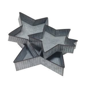 Plateau de service en métal galvanisé en forme de poisson, taille personnalisée, marque MDI, avec 2 poignées en corde et base en laiton, pour la décoration de la maison et la présentation des aliments - Product Image 2