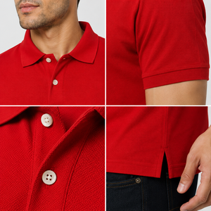Polo homme tendance avec un design moderne, tissu doux, facile à porter, parfait pour le streetwear et les tenues quotidiennes, élégant et stylé. - Product Image 6