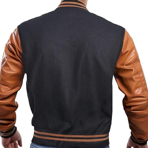 Veste de baseball/varsity sur mesure pour homme, haute qualité, avec patchs brodés en chenille, imperméable, tricotée, pour l'hiver - Product Image 4