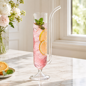 Vasos de Cóctel Transparentes de Borosilicato Hechos a Mano de 350 ml, Vasos de Martini y Margarita Sin Plomo, Cristalería Reutilizable al por Mayor - Product Image 6