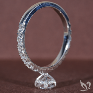 Anillo de Compromiso con Diamante Cultivado en Laboratorio de Corte Cojín Alargado de 0.5 Quilates, Certificado IGI, Oro Sólido de 10K, Anillo de Lujo para Aniversario o Boda - Product Image 3