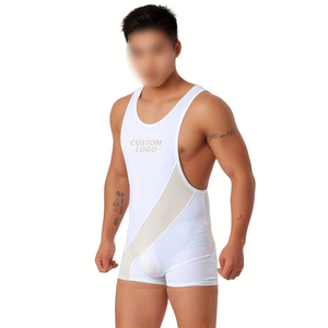 Traje de Lucha Libre de Alta Calidad para Jóvenes y Adultos, Ropa de Entrenamiento Profesional, Spandex y Poliéster Estampado, Ropa de Artes Marciales con Cuello Redondo - Product Image 1