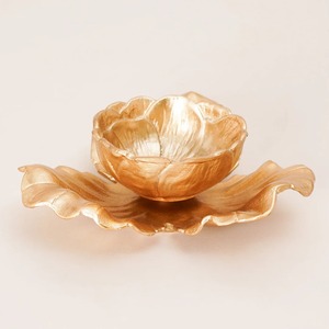 Moderno Tazón de Metal Hecho a Mano con Acabado Pulido, Plato Decorativo para Servir y Exhibir Alimentos - Product Image 4