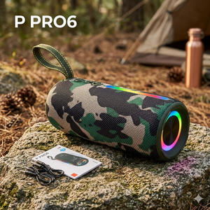 Enceinte Boombox PRO6, son extrêmement puissant, camping, plage, voyage, microphone, karaoké, radio FM, grosse batterie, <span class=keywords><strong>prix</strong></span> de gros avantageux - Product Image 1