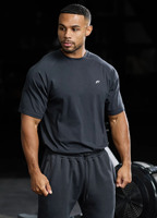Camiseta Deportiva Extra Grande para Hombre, 95% Algodón, 5% Elastano, con Logotipo Personalizado, Transpirable, Mangas Raglán, Talla Grande, Jersey Largo para Fitness