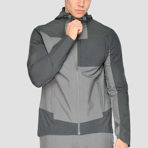 Men's Lightweight Waterproof Windbreaker <b>Jacket</b> Custom Logo Outdoor Sport Hooded Windproof <b>Running</b> Training Coat Activewear - Product Image 1