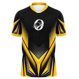 เสื้อฟุตบอลสีดำและเหลืองเสื้อกีฬาผ้าระบายอากาศคุณภาพสูงสำหรับชุดแข่งขันของทีมฟุตบอลอาชีพ - Product Image 1