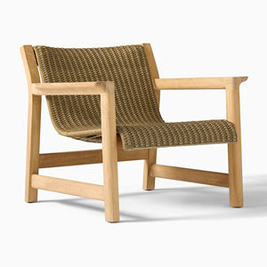 Meubles d'extérieur en teck, ensembles de canapés d'extérieur modernes et imperméables en teck, ensemble de canapés en teck massif avec rotin - Marley - Product Image 2