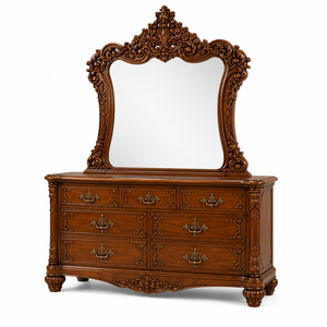 Cama con Dosel Redonda de Madera de Teca de Lujo Moderno Maharaja con Postes, Cama King Size de Cuatro Postes para Villas en EE. UU. - Product Image 4