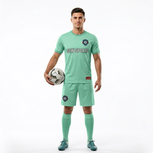 Uniforme de Fútbol Sublimado Personalizado Ligero, Uniforme de Fútbol Transpirable de Poliéster para Entrenamiento, Uniforme de Fútbol Escolar Juvenil - Product Image 3