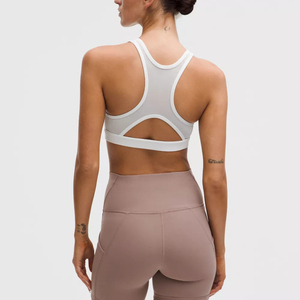 Custom Eco-Friendly Gym <b>Crop</b> <b>Top</b> Logo Front Sport Bra Breathable <b>Mesh</b> Four-Way Stretch For Sports Yoga Running Workout Sexy Bra - Product Image 6