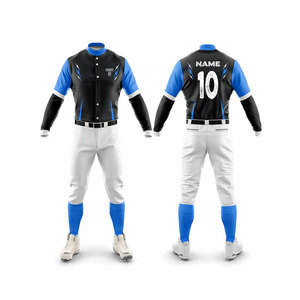 Uniformes de Béisbol Personalizados de la Mejor Calidad, Camisetas y Pantalones Sublimados, Ropa Deportiva al Por Mayor a Precio Económico - Product Image 1