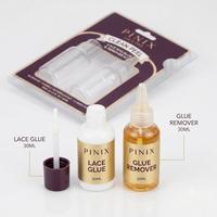 Kit de colle pour perruques en dentelle PINIX 30+30ml – Nettoyage facile, sans résidus, imperméable, ligne de cheveux invisible, adhésif professionnel pour salon et usage domestique, fixation frontale en vrac