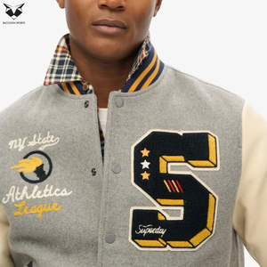 For <b>Men</b> Trending High Top Quality Hot Selling Winter Wear Warm Outdoor Regular <b>Lightweight</b> Down College Baseball Varsity <b>Jackets</b> - Product Image 4