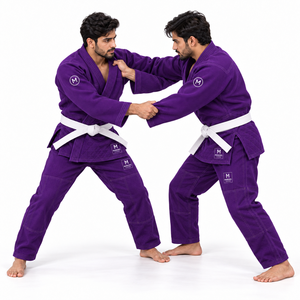 Uniforme de Judo de Marca Privada, Tejido de Arroz de 450-750 GSM, Logotipo Bordado Personalizado, Artes Marciales Globales, 100% Algodón Transpirable - Product Image 2