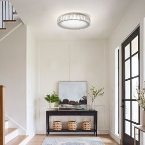 Plafoniera LED in Cristallo da 13,8 Pollici, 38W Dimmerabile, Moderna ed Energeticamente Efficiente per Soggiorno e Camera da Letto - Product Image 3