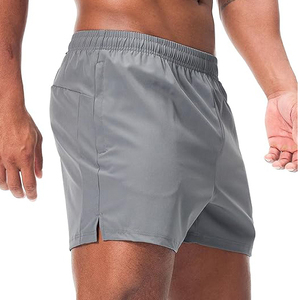Shorts de sport pour hommes de haute qualité OEM en polyester, taille mi-haute, avec cordon de serrage, color block, séchage rapide, légers - Product Image 2