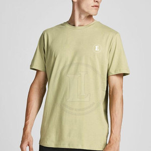 เสื้อยืดผู้ชายผ้าฝ้าย 100% คุณภาพสูง แบรนด์ส่วนตัว สั่งผลิตจำนวนมาก ระบายอากาศได้ดี สวมใส่สบาย บริการ OEM แบบกำหนดเอง - Product Image 2