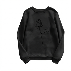 Sudaderas con Logotipo Personalizado de Alta Calidad, Sudadera Informal Transpirable de Manga Larga, Sudadera Holgada de Punto para Mujer - Product Image 4