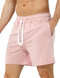 Shorts en molleton pour hommes 100% coton, décontractés, amples, style jogger, pour la gym, l'entraînement et la course, unis, vierges, personnalisables, vente en gros - Product Image 1